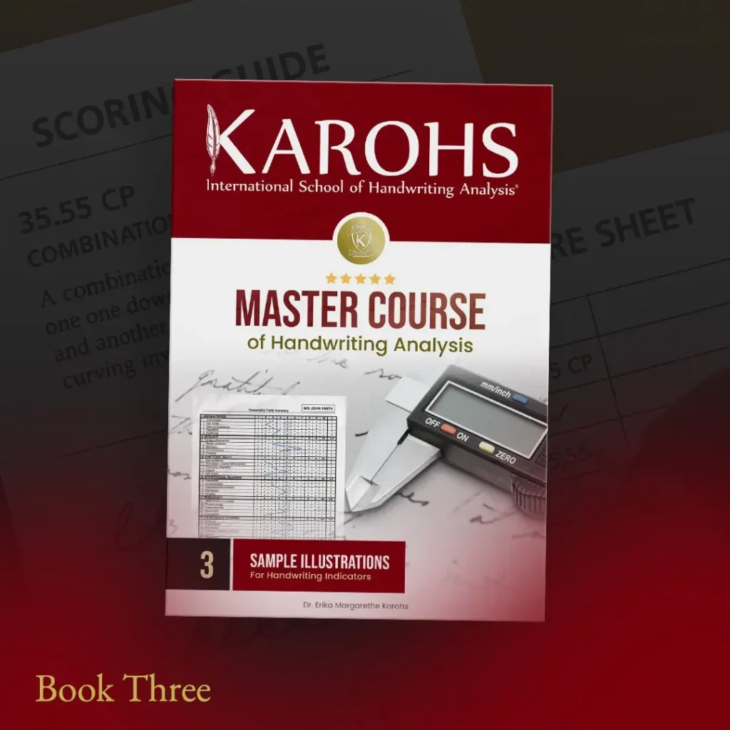 Book Three - Sample Scoring Pages - Master Course of Handwriting Analysis (CMHA) - Graphology