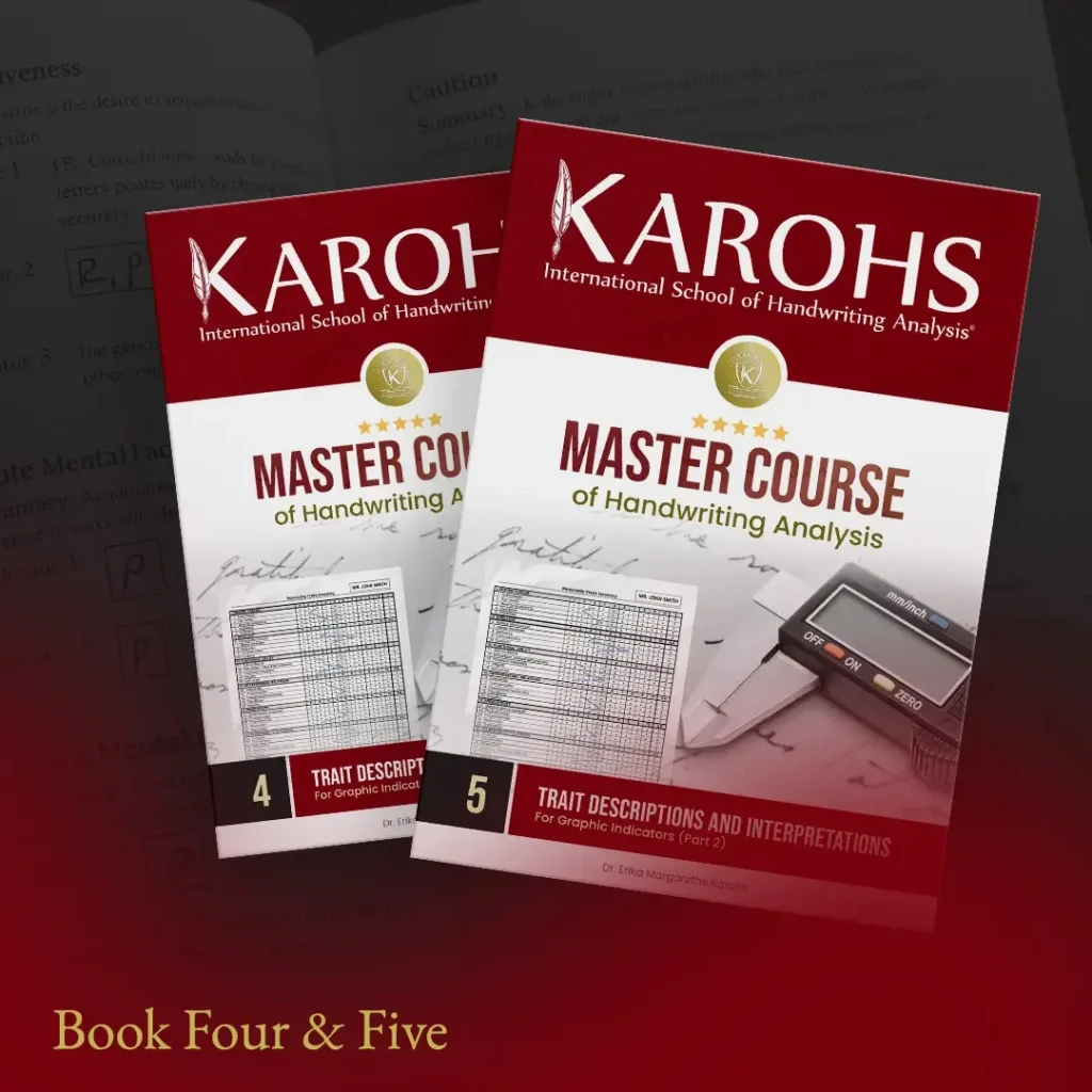 Book Four and Five - Trait Descriptions Part 1 & 2 - Master Course of Handwriting Analysis (CMHA) - Graphology