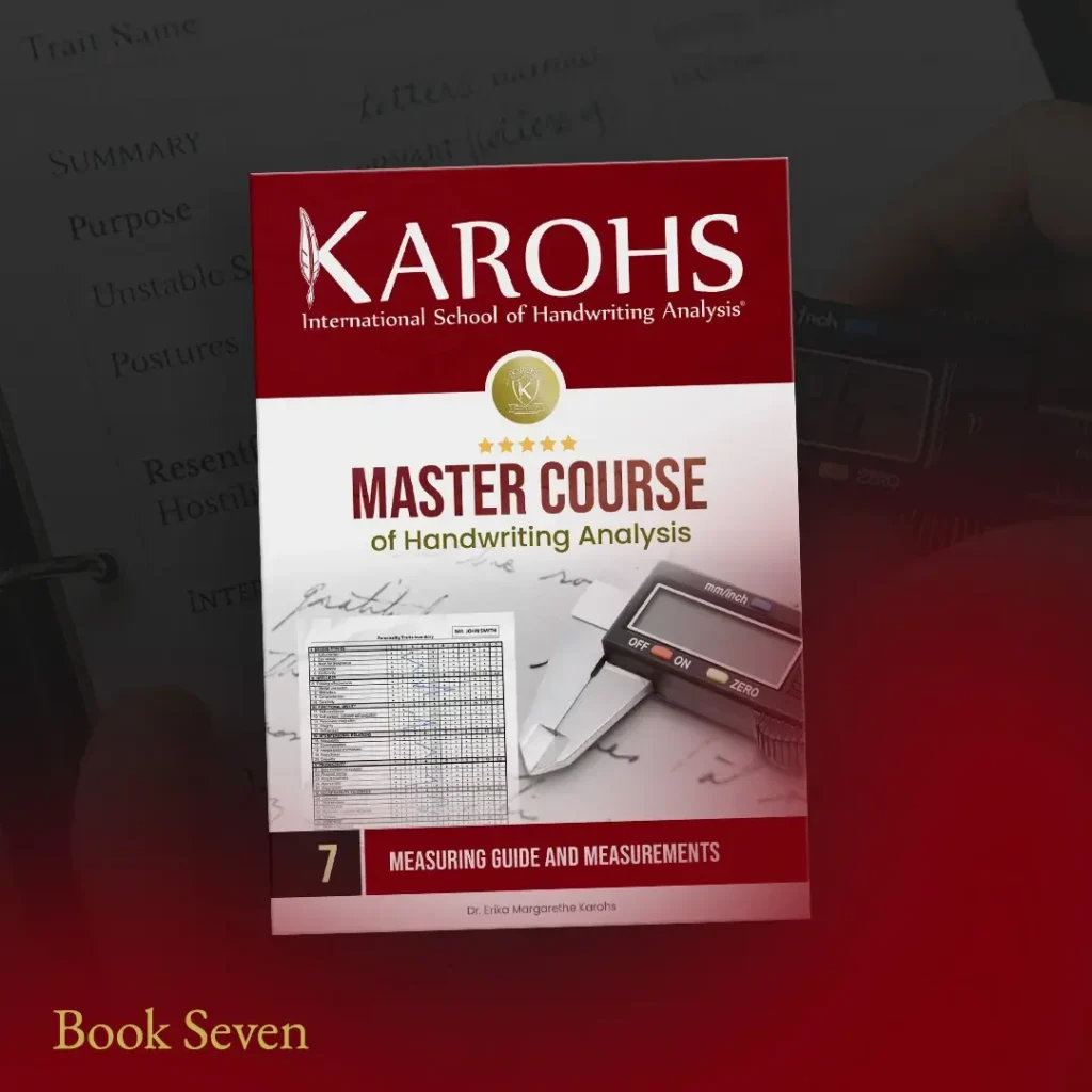 Book Seven - Measuring Guide - Master Course of Handwriting Analysis (CMHA) - graphology